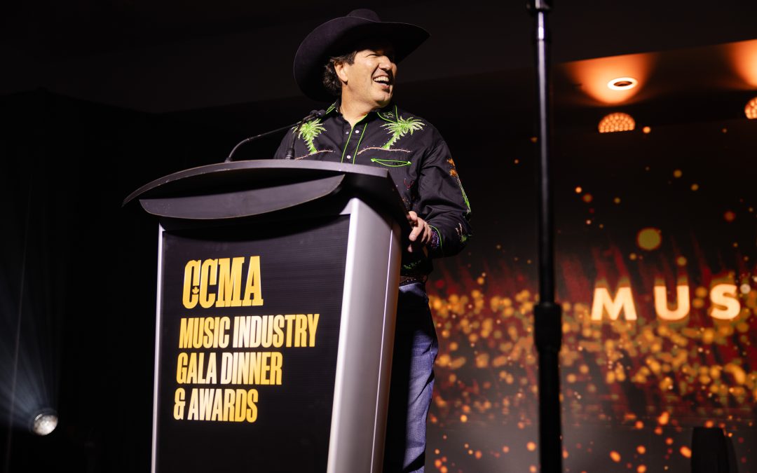 Craig Senyk takes home the 2025 Gary Slaight Music Humanitarian Award at the CCMAs